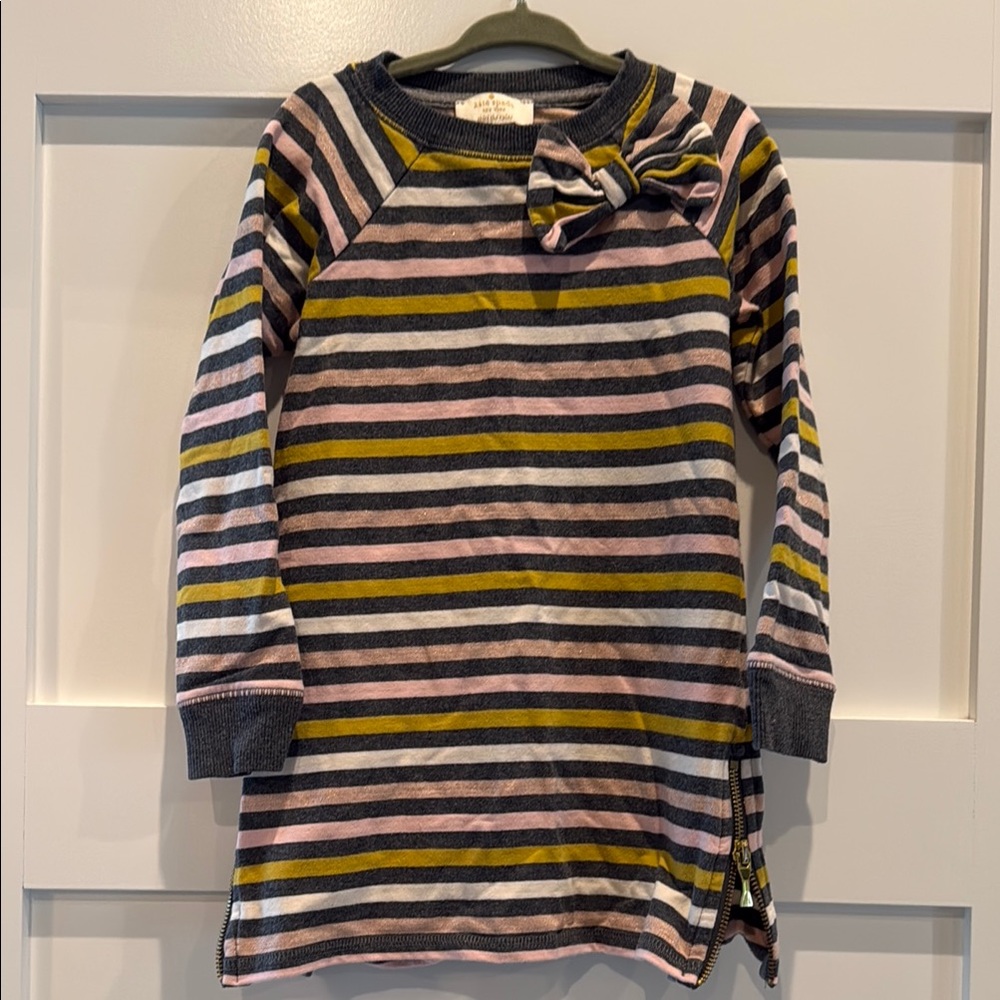 Kate Spade Pink and Yellow Long Sleeve Dress